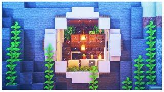 Minecraft: How to Build an Underwater Mountain House | Easy Survival House Tutorial