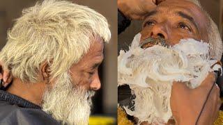 AMAZING TRANSFORMATION | What A Wonderful Feeling | ASMR Haircut & Beard Shaving