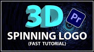 How to Create 3D SPINNING LOGO In Adobe premiere pro | The Editor