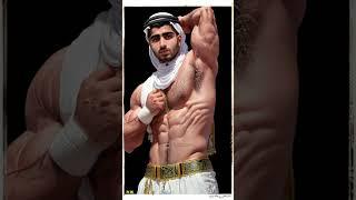 Muscle Arabs Flexing Biceps and Displaying Pecs #ai #shorts #muscle #bodybuilding