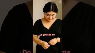 Beautiful Women Model indian Black Saree.So quit Smile Ai Video