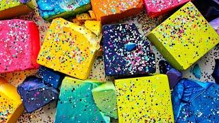 15K Celebratory Crush! Vibrant Dyed BSN Gym Chalk Blocks! 🫶 Oddly Satisfying  ASMR