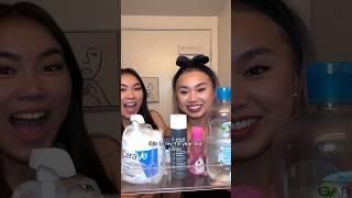 my 18 y/o sister PICKY skincare routine 🫣 (sensitive, dry, & eczema prone)