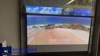 XY screen electric floor rising screen ,enjoy your home theater anytime!