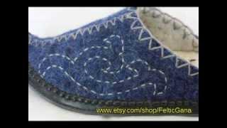 Mongolian felt slippers FelticGana online shop