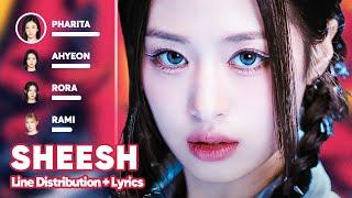 BABYMONSTER - SHEESH (Line Distribution + Lyrics Karaoke) PATREON REQUESTED