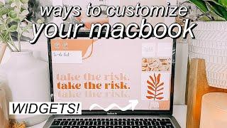 *macOS big sur* macbook organization + customization tips/tricks! MUST DO!! aesthetic widgets!!