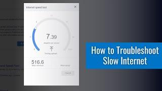 How to Fix Slow Internet