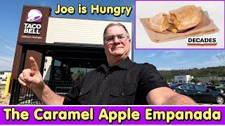 Taco Bell New Caramel Apple Empanada Review * Decades Menu 2000's * Joe is Hungry ️