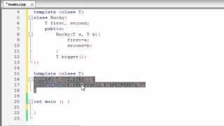Buckys C++ Programming Tutorials - 60 - class Templates