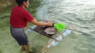 Part 1 guys cooking floating hotcakes on the kitchen ni inday blogs