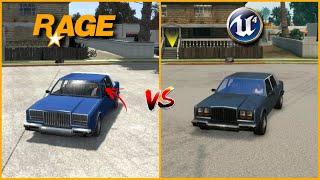 GTA SA RAGE VS GTA SA UNREAL ENGINE 4 (IV vs DE)