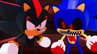 Annoying The Exe As Shadow (Animation + Gameplay) Sonic.exe The Disaster - ROBLOX