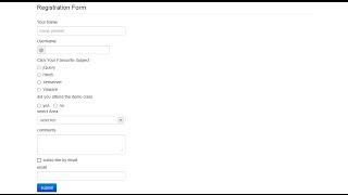 Bootstrap Forms Tutorial