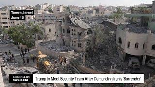 Trump Meets With Security Team After Demanding Iran's 'Surrender'