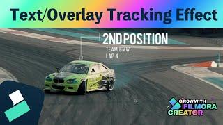 How To Get Text/ Overlay Tracking Effect Using Filmora