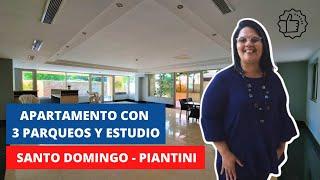 APARTAMENTO EN PIANTINI, SANTO DOMINGO| INVIERTE CON CAROLINA RD | 3 PARQUEOS | AREAS SOCIALES