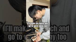 Daily life in Japan  Today I will make my lunch before going to work.