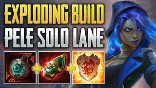 THIS NEW EXPLODING BUILD CHUNKS! Pele Solo Gameplay (SMITE PTS Conquest)