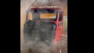 Chemical dipping a Classic 1936 Ford Pickup Truck Cab