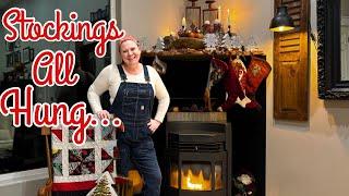 Alaska Homestead Day 4 #vlogmas2024 Stockings Are Hung by the stove with care.