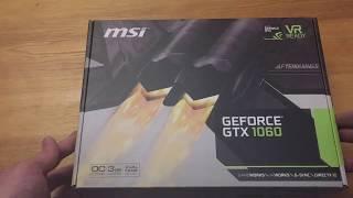 MSI GeForce GTX 1060 3GB OC V2 Unboxing