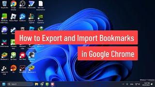 How to Export and Import Bookmarks in Google Chrome