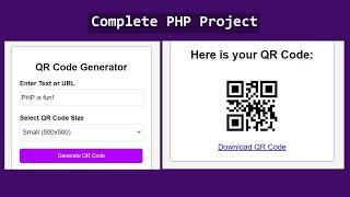 How to Create a QR Code Generator Using PHP | Step-by-Step Tutorial