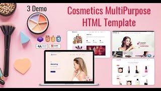 Multipurpose Responsive HTML Template for Cosmetics Store website