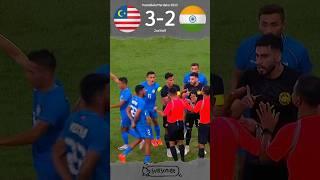 Full of Drama and Controversy  Malaysia VS India️PestaBola Merdeka 2023 Highlights #Shorts