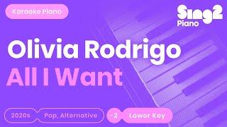 All I Want Karaoke | Olivia Rodrigo (Piano Karaoke)