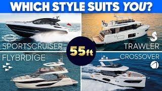 Four Yachts, One Verdict: Flybridge, Sportscruiser, Trawler, or Crossover?