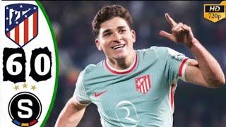 Julián Alvarez Goal vs Sparta Praha 6-0 Highlights & All Goals 2024 Alvarez Free kick 