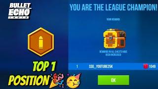 Champion League Top 1 Position In Bullet Echo India! | League Champion Tips & Tricks!