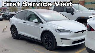 Taking the 2022 Tesla Model X Back to Tesla to Get The Issues Fixed