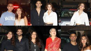 Shibani Dandekar Birthday party Farhan Akhtar Rhea Chakraborty ￼Anushka Dandekar & Bhushan & Family