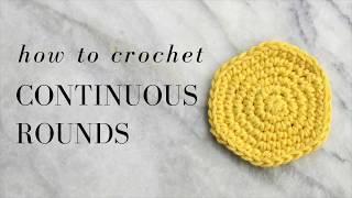 How to crochet continuous rounds