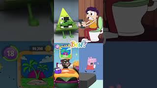 When phone is at 1% #viralvideo #funny #talking tom xyz