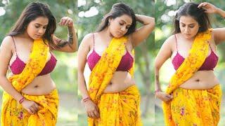 Bunny Creation Feat. Sarika | Yellow Chiffon Saree | Amazon India | 2024