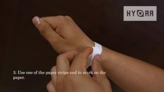 Measuring Wrist Size with Paper and Ruler - Hydra