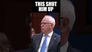 Watch Tim Walz Go Quiet as Republican Asks This