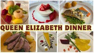 QUEEN ELIZABETH  - Dinner - a la carte - Main Restaurant Britannia - CUNARD LINE