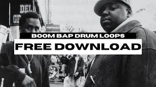 ROYALTY FREE ALL TIME HIP HOP/BOOM BAP DRUM LOOPS