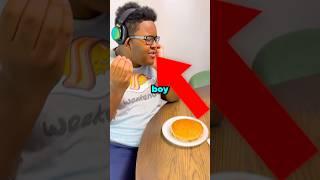He Was Glazing His Pancakes…