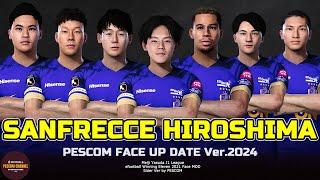 Sanfrecce Hiroshima PESCOM Face Pack ver 2024 J League ｜ efootball PES 2021 PC face