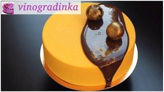 Chocolate velour recipe | How to make chocolate velour for cake | Vinogradinka