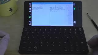 Pygenda v0.2.7 (alpha) on Linux on a Gemini PDA