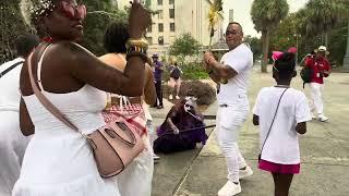 Balbancha Ancestral Secondline in Congo Square, New Orleans