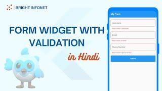 Form Widget with validation in Flutter in Hindi | form widget in flutter | Form Widget #formwidget