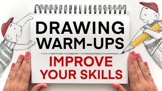 12 Drawing Exercises to Improve Your Art Skills! Warm-Up Practice